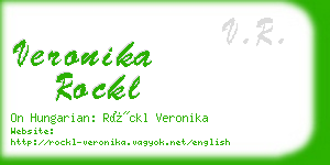 veronika rockl business card